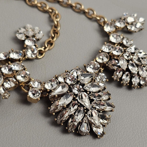 [J. Crew] Crystal Bib Statement Necklace - Picture 12 of 16